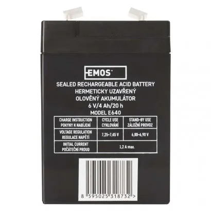 EMOS Ólom-savas akkumulátor GT6-4 P2307 lámpához