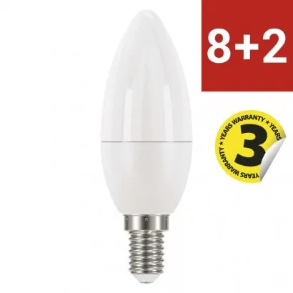 EMOS Classic LED izzó gyertya E14 6W 470lm meleg fehér 8+2...