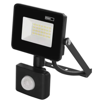 LED reflektor SIMPO PIR 20,5W, fekete, természetes fehér