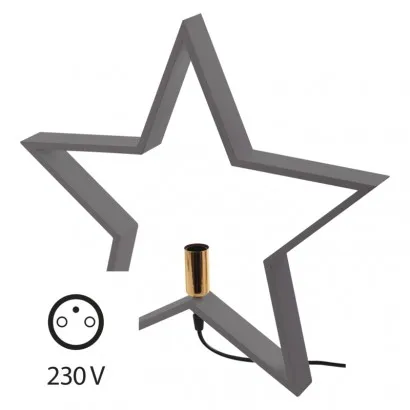 EMOS Karácsonyi Dekoráció Csillag lámpa 44cm E14 IP20, szü...