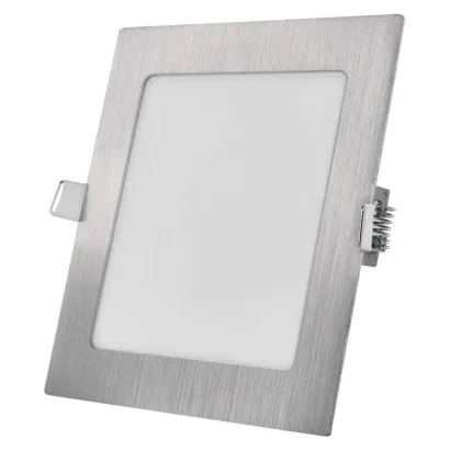 LED süllyesztett lámpatest NEXXO, négyzet, ezüst, 12W, CCT...