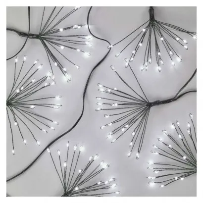 Karácsonyi LED fényfüzér– fürtök, nano, 5,2 m, beltérre, hideg fehér