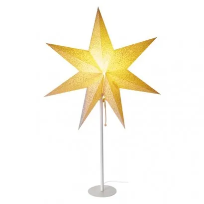 Karácsonyi LED papír csillag, talpas, 45 cm, beltérre