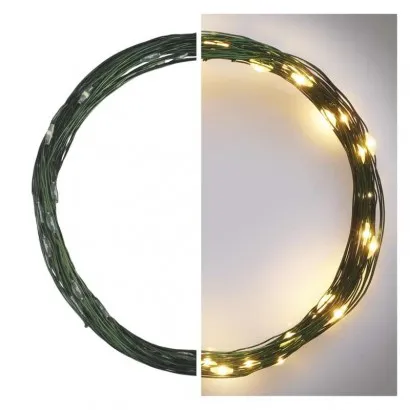 LED karácsonyi nano fényfüzér, zöld, 4 m, kültéri és belté...