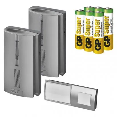 WIRELESS DOORCHIME & REPEATER + BATTERY