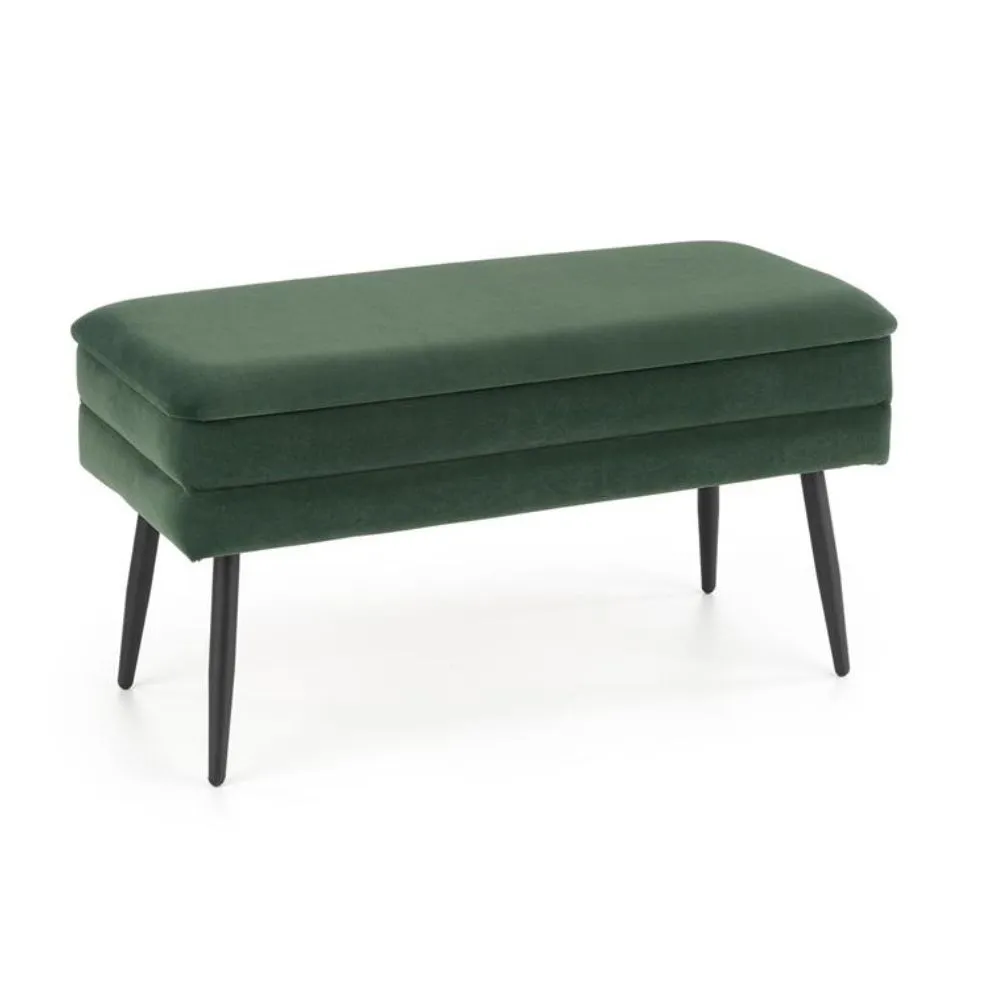 Velva előszobai cipőpad tárolóval sötét zöld fekete