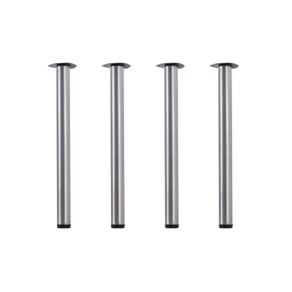 4 darabos szürke bútor láb szett 710mm magas , 60mm átmérő...