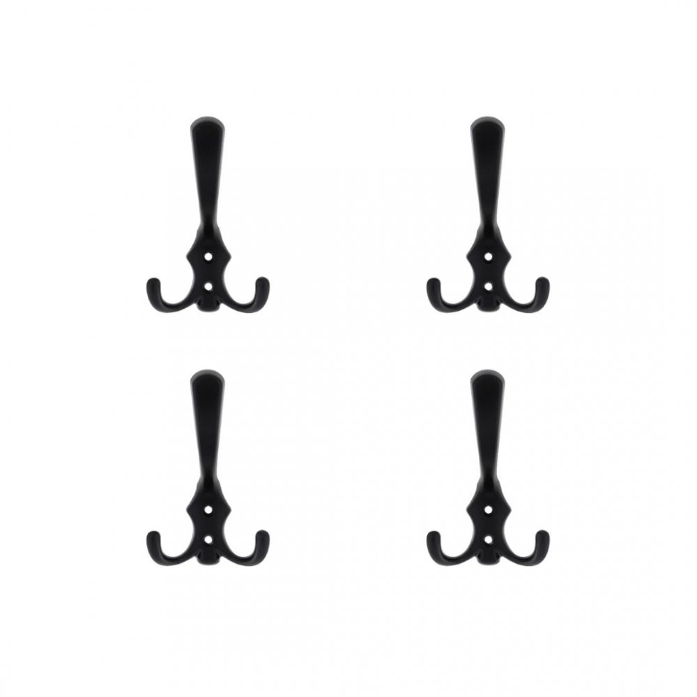 4 darabos szett TULIP Fogas Lugo XL fekete matt+ csavar