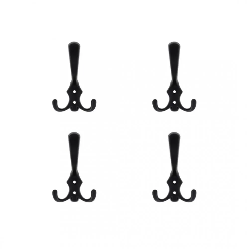 4 darabos szett TULIP Fogas Lugo XL fekete matt+ csavar