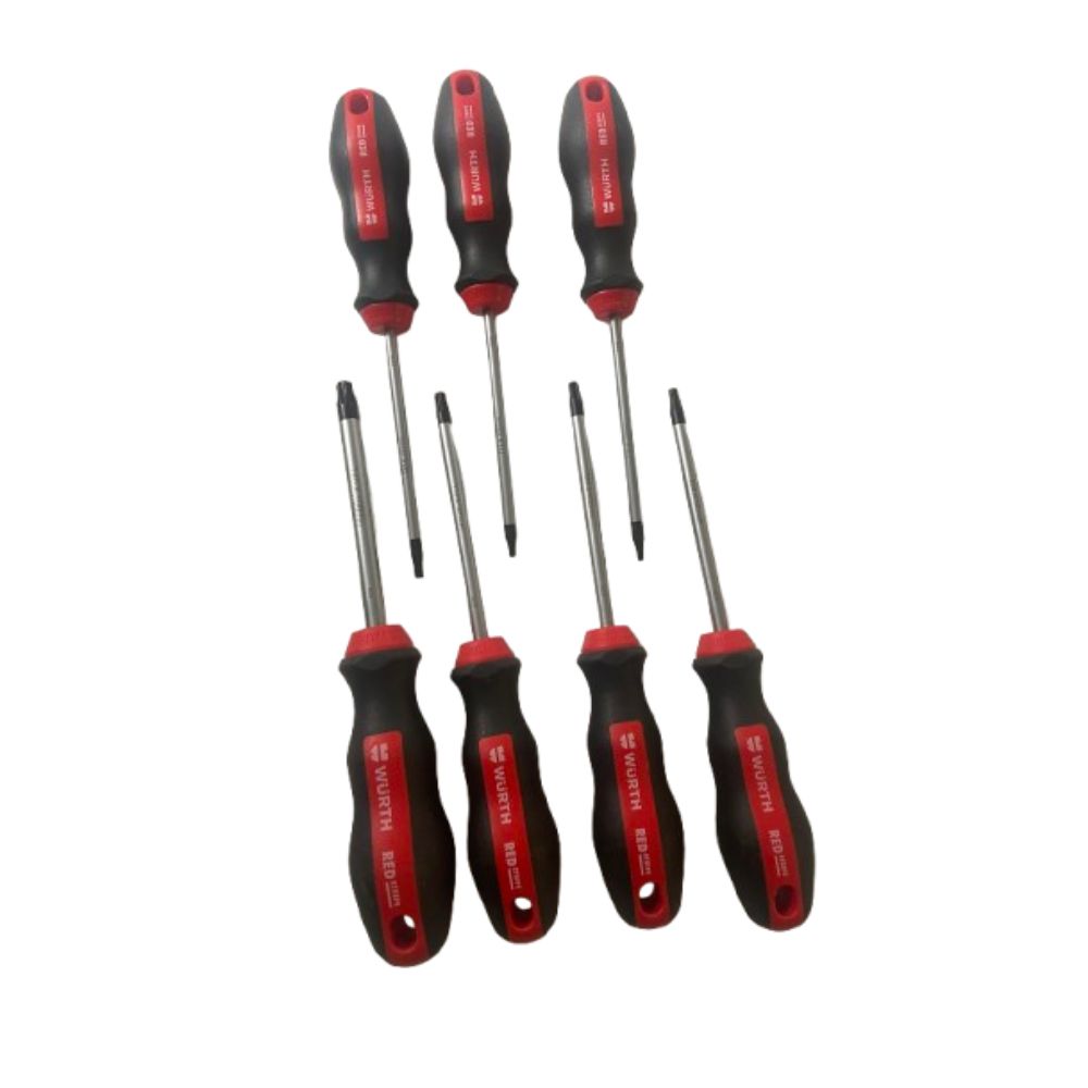 7 részes Würth Red Stripe Torx csavarhúzó szett készlet pi...