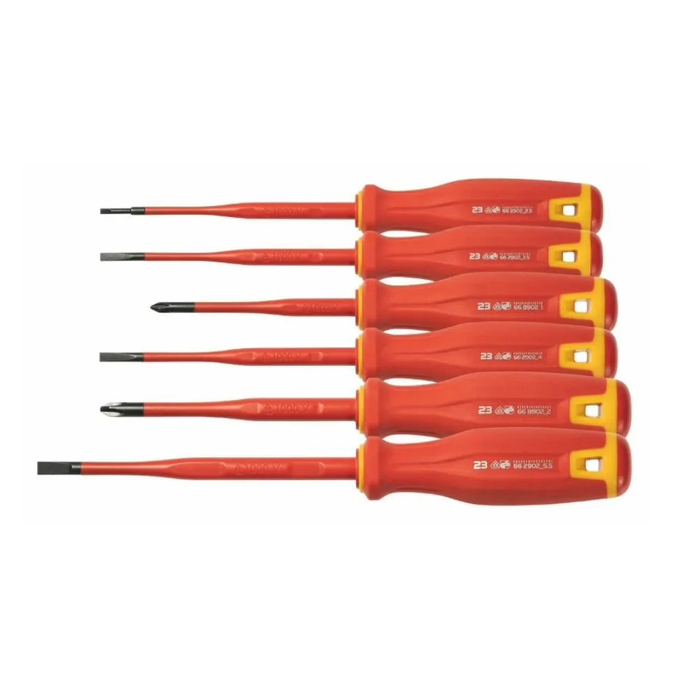 6 darabos Garant Villanyszerelő csavarhúzó készlet,  lapos...