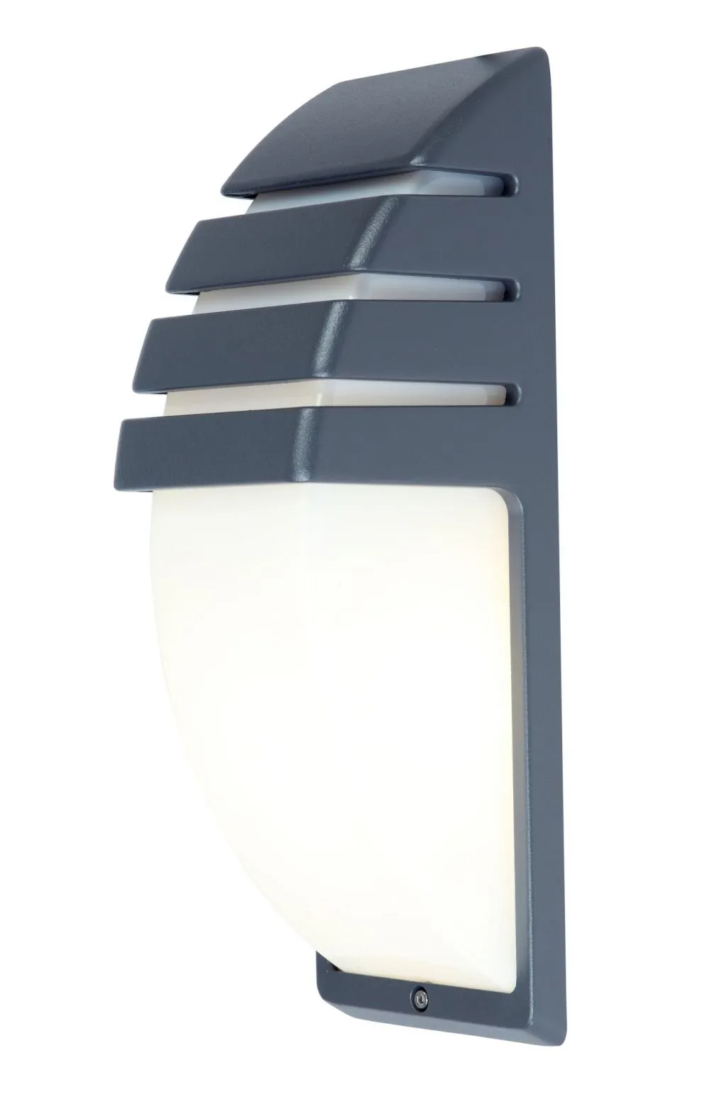 City-LU Lutec fali lámpa 1x E27 IP44 antracit szürke  opál...