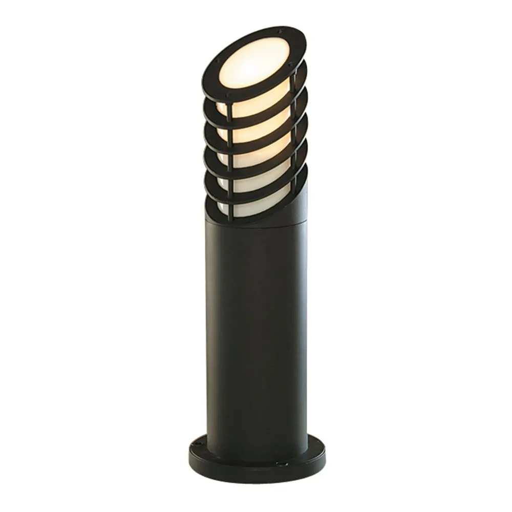 Outdoor-Posts Searchlight álló lámpa 45cm 1x E27 IP44 matt fekete  opál