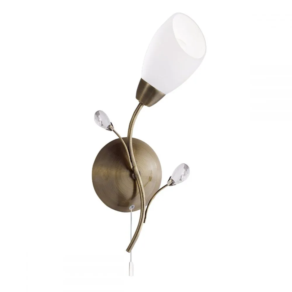 Gardenia Searchlight falikar lámpa húzókapcsoló 1x E14 ant...