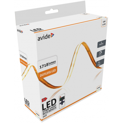 Avide LED Szalag Bliszter RF 24V COB NW IP20 5m