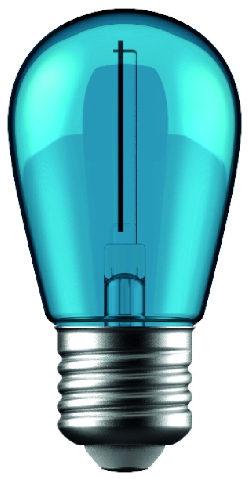 Avide Dekor LED Filament fényforrás 1W E27 Kék