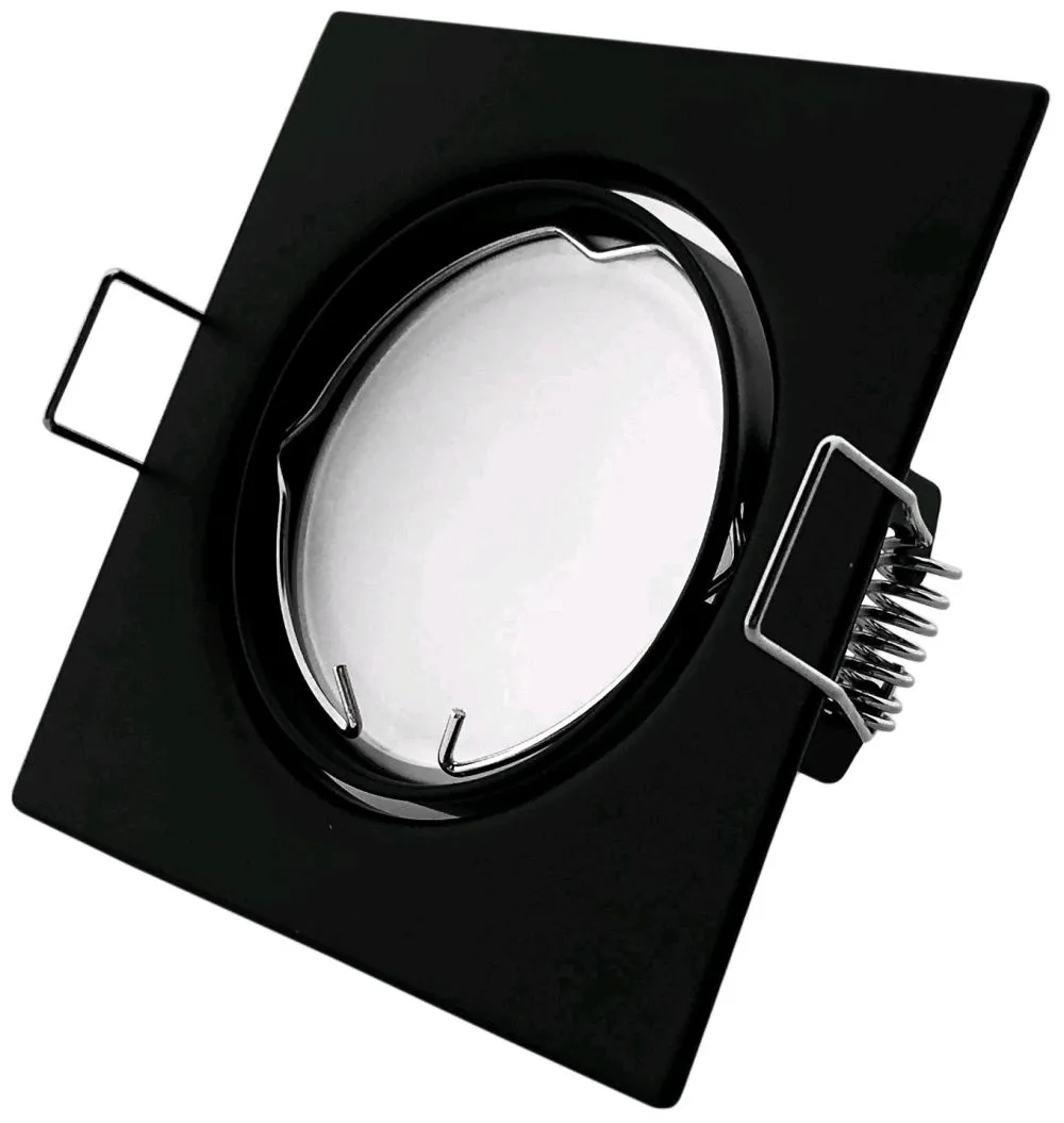 Avide GU10 Keret Négyzetes Forgatható Fekete