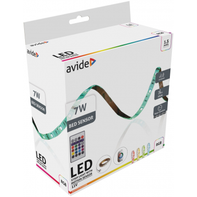 Avide LED Szalag Ágy Szenzor 12V 1.5m RGB
