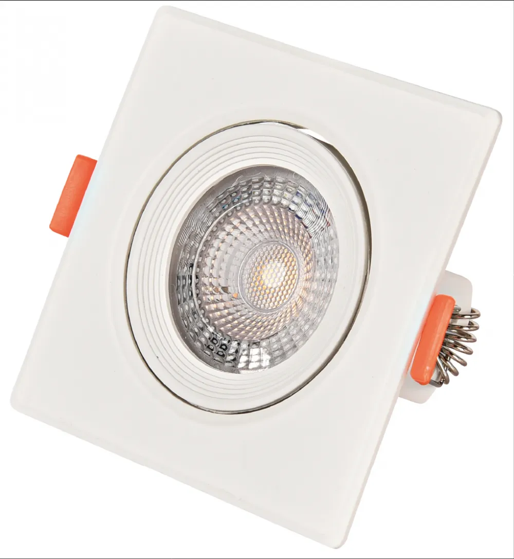 Avide LED Beépíthető Spot 38° Négyzetes 7W WW 3000K