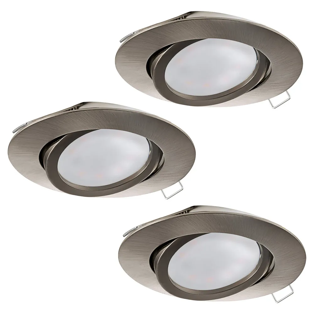 Beltéri LED beépíthető lámpa GU10 3x5W mnikkel