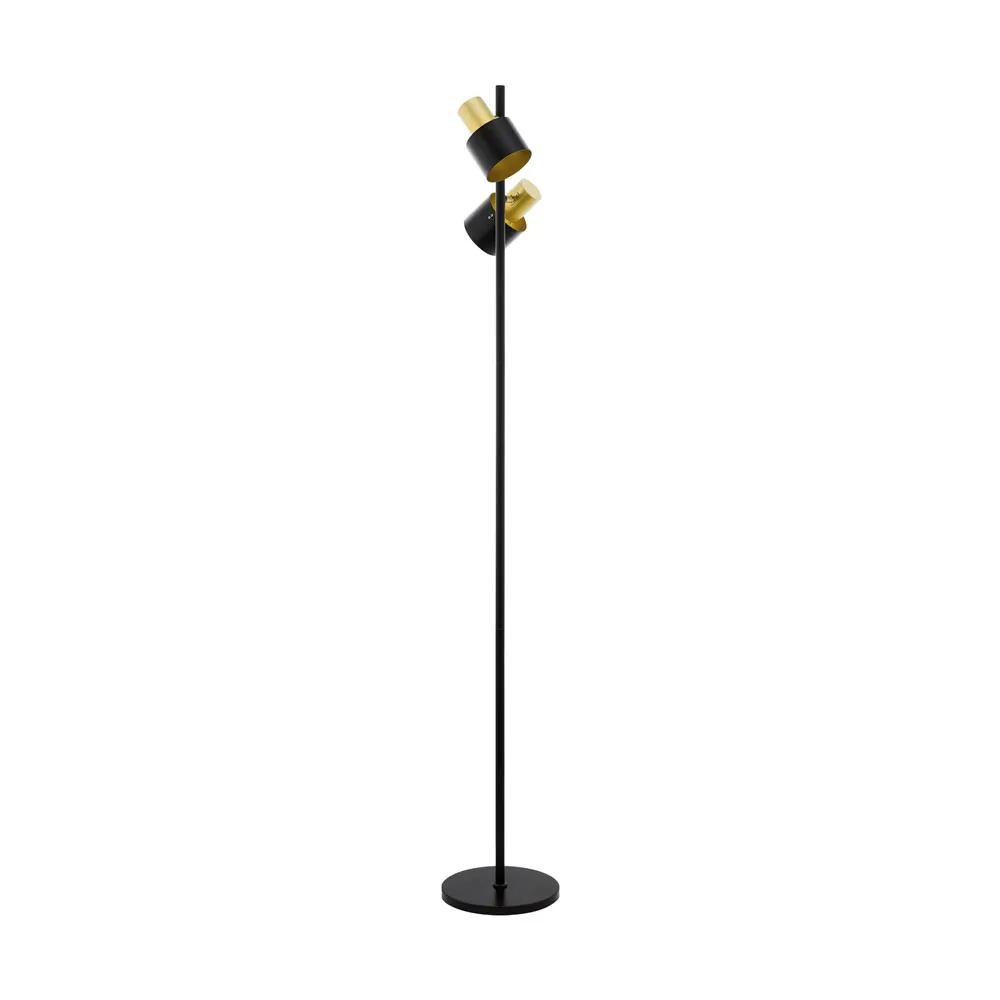 Fiumara  Beltéri állólámpa E27 2x60W fekete/arany 