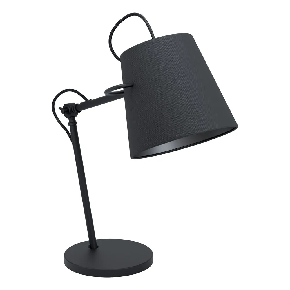 Asztali lámpa E27 1x40W fekete Granadillos