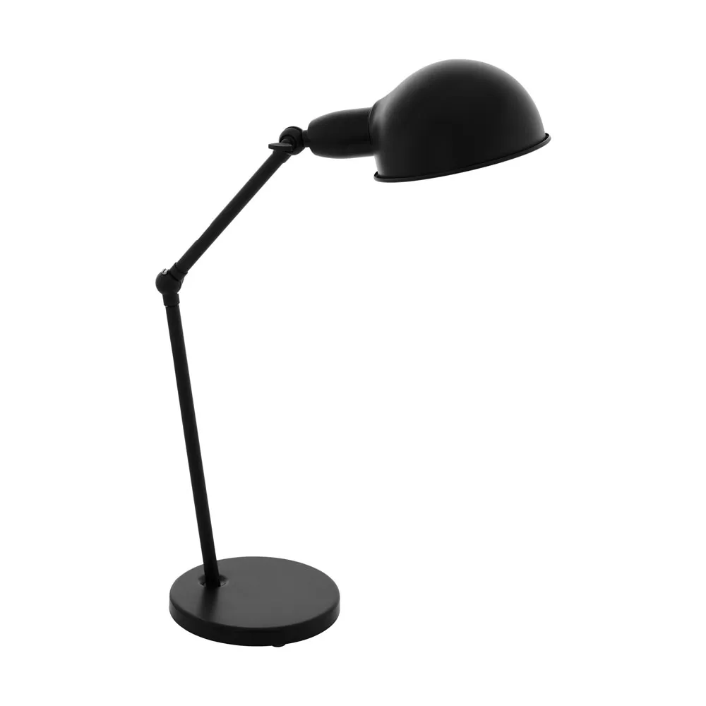 Asztali lámpa E27 1x28W fekete Exmoor