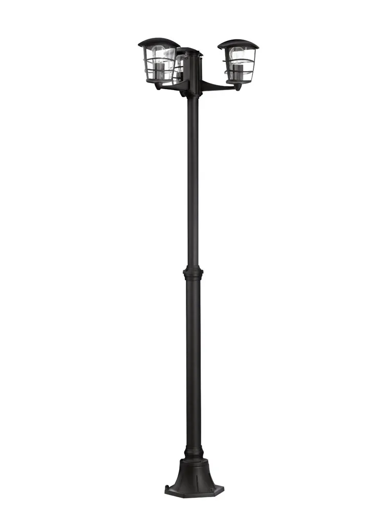 Kültéri állólámpa E27 3x60W 191cm fekete Aloria