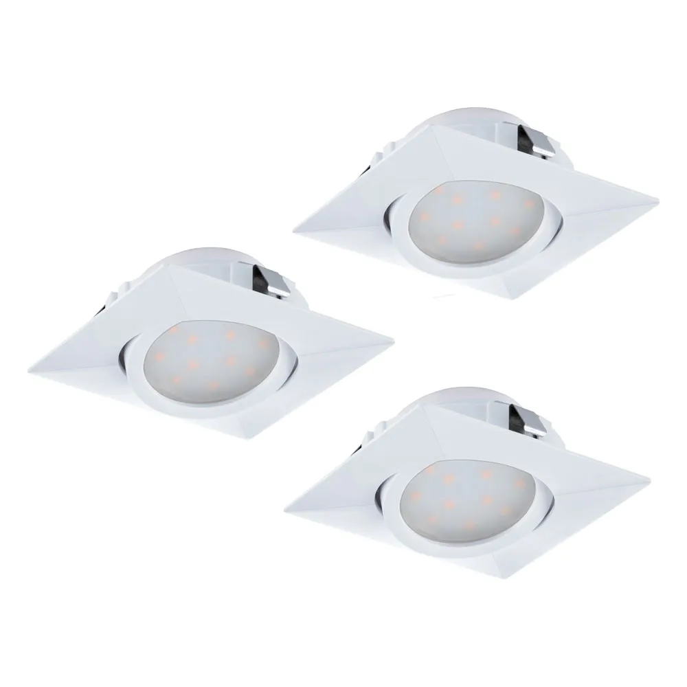 Beltéri LED beépíthető lámpa 3x6W 8,4cm fehér Pineda