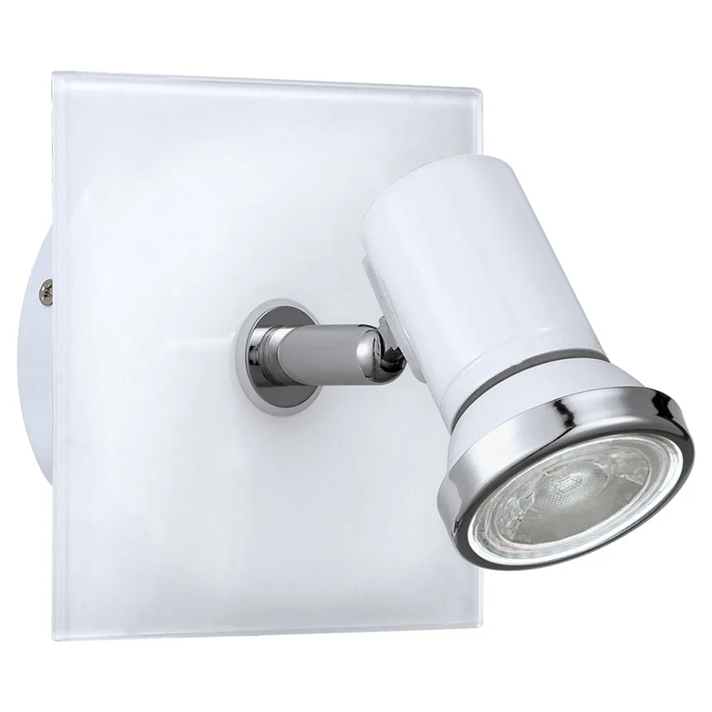 Beltéri LED fali lámpa GU10 1x3,3W fehér/króm IP44 Tamara...