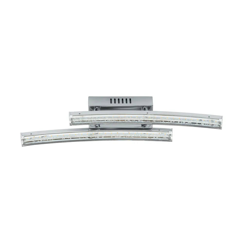 Beltéri LED fali lámpa 2x3W króm/átlátszó Pertini