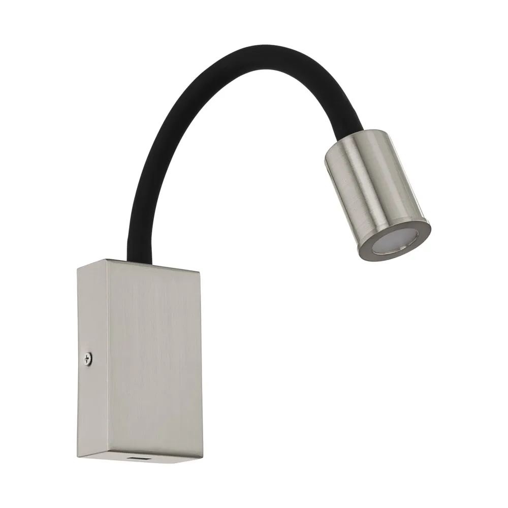 Beltéri LED fali lámpa 3,5W 380Lm fekete/nikkel Tazzoli