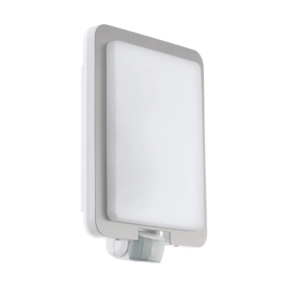 Kültéri fali lámpa mozgásérzékelővel E27 28W n.acél/fehér ...
