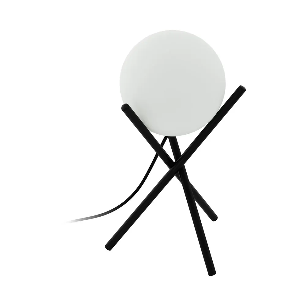 Asztali lámpa E141x28W fekete/fehér Castellato