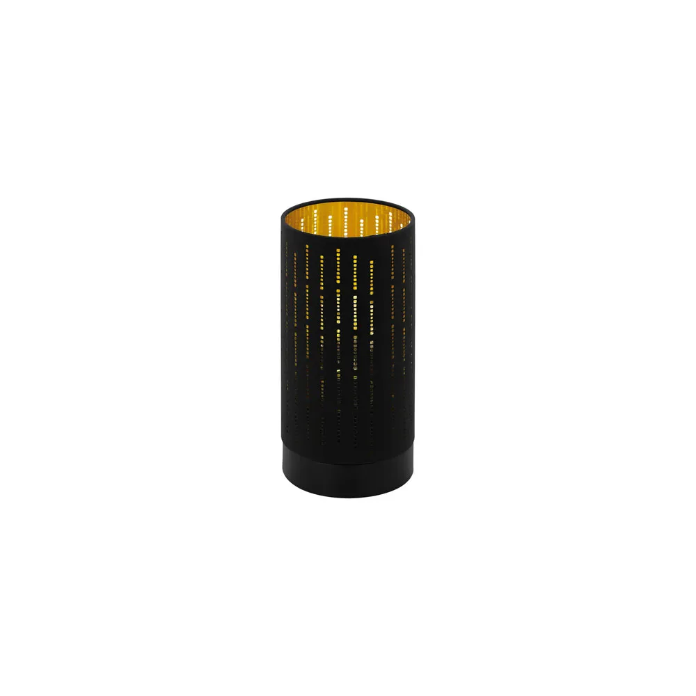 Asztali lámpa E27 40W fekete/arany Varillas