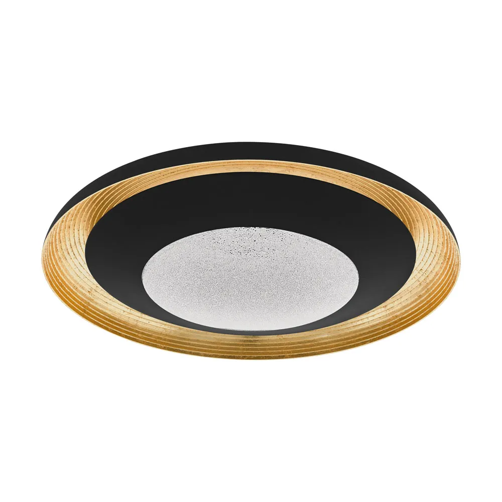 Beltéri LED mennyezeti lámpa 24,5W fekete/arany Canicosa