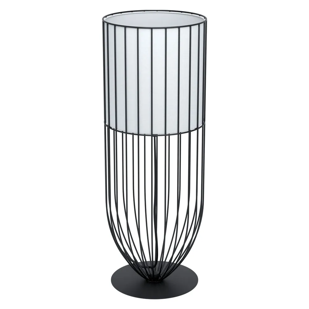 Asztali lámpa E27 1x60W fekete/fehér Nosino