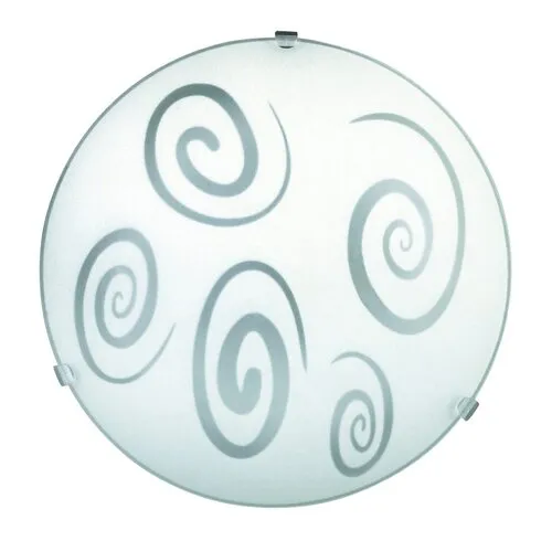 Beltéri mennyezeti lámpa E27 60W fehér/átlátszó Spiral...