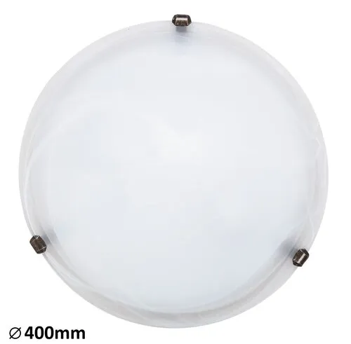 Beltéri mennyezeti lámpa E27 2x60W fehér alabástrom üveg A...