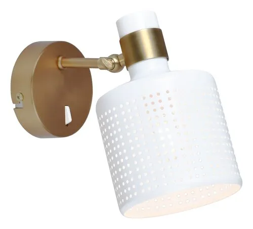 Beltéri fali lámpa E27 9W arany/fehér Alberta