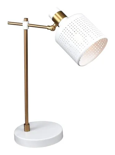 Asztali lámpa E27 9W arany/fehér Alberta 