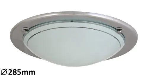 Beltéri mennyezeti lámpa  E27 60W króm/opál üveg Ufo
