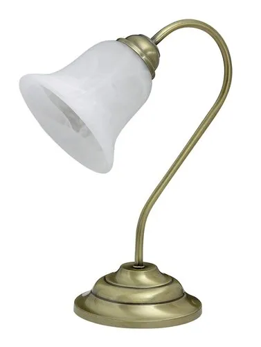 Éjjeli lámpa E14 40W bronz/fehér alabástrom üveg Francesca...