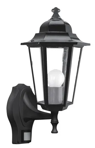 Kültéri fali lámpa mozgásérzékelővel E27 60W fekete Velenc...