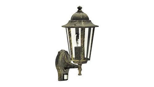 Kültéri fali lámpa mozgásérzékelővel E27 60W antik arany V...