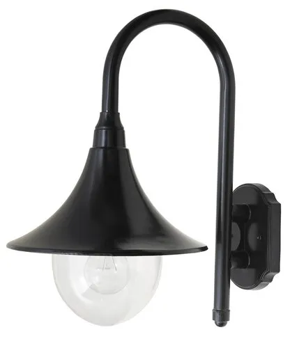 Kültéri fali lámpa E27 100W fekete Konstanz