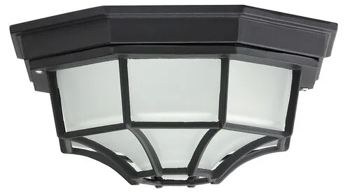 Kültéri mennyezeti lámpa E27 100W fekete Milano 