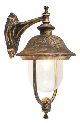 Kültéri fali lámpa E27 100W antik arany New York 