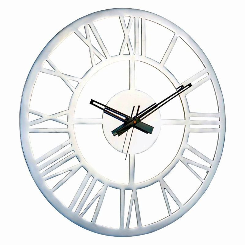 Endon Pavia Large Wall Clock Polished Aluminium - ED-50160...