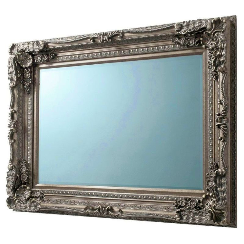 Endon Carved Louis Mirror Silver 1190x890mm - ED-505529940...